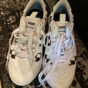 Vans Ultrarange Black and White Sneakers